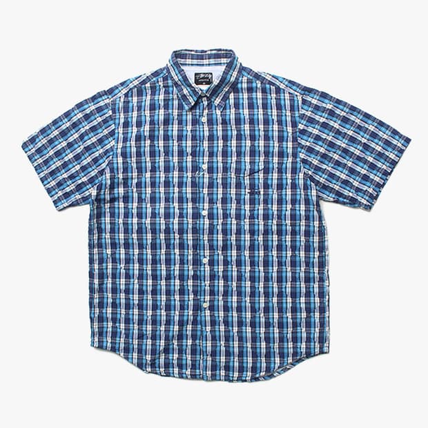  STUSSY "Check Half Shirts"