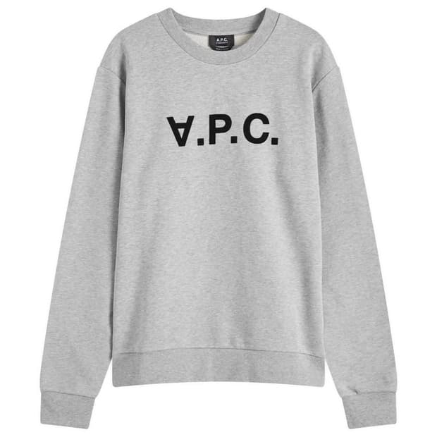 아페쎄 APC 맨투맨 긴팔 티셔츠 그레이 XS