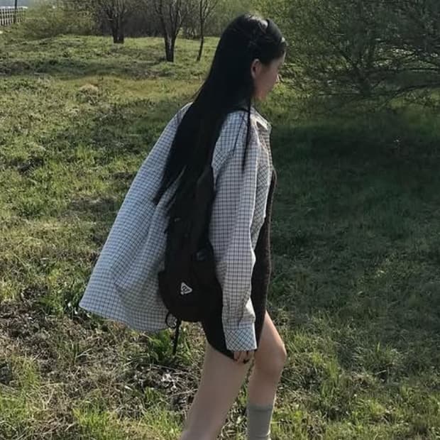 Yue project 체크셔츠 (프리사이즈)