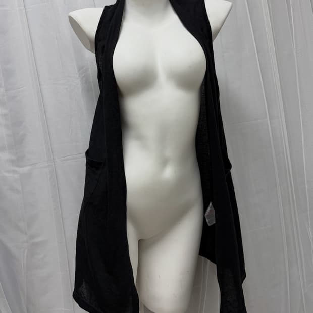 [ENCIEL] Black Loose Vest