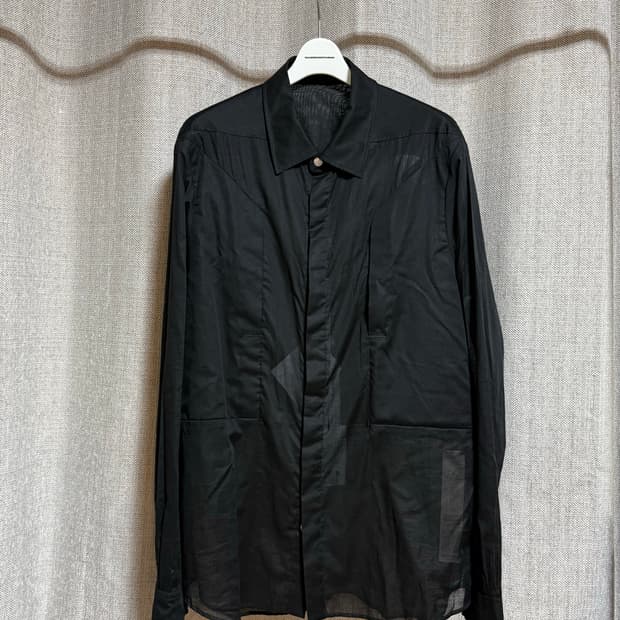 [50] 릭오웬스 25SS FOG 포켓 아우터셔츠 블랙