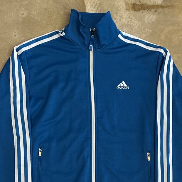 100 아디다스 블루 트랙탑