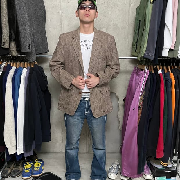 80s VINTAGE HARRISTWEED JACKET