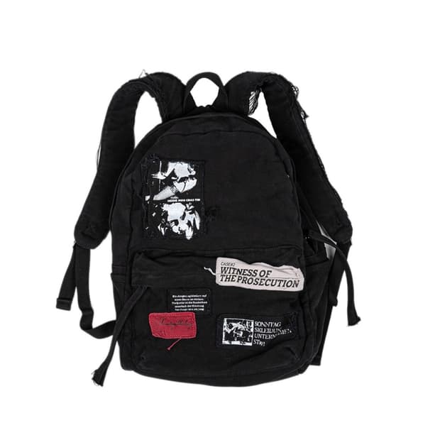 VTG Patches Backpack - Washed Black