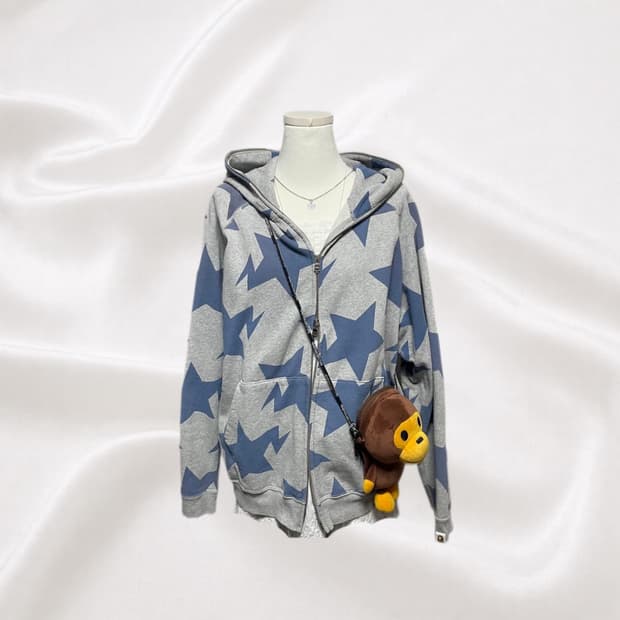 bape 스타 집업 그레이 #베이프 #스타 #후드집업 #집업