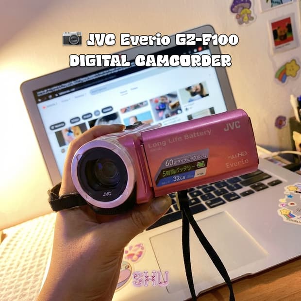 JVC 에브리오 GZ-F100 빈티지 디지털 캠코더 핑크