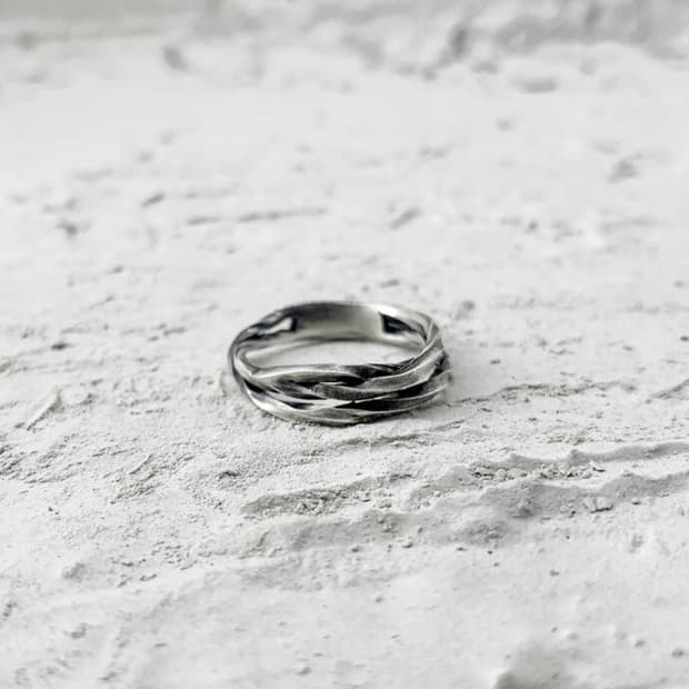 바호스튜디오 Rock Twist Ring 9호