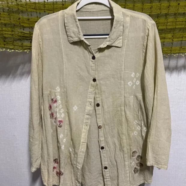 빈티지 타이다이 린넨 셔츠