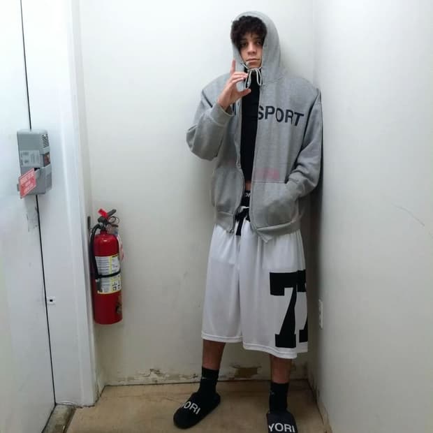 Yori Sport Text Zip-Up