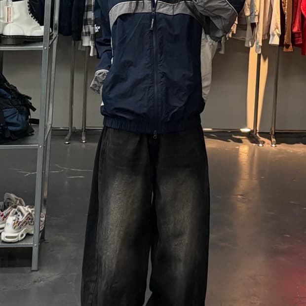 노스페이스 화이트라벨 킥플레스 네이비 자켓 A3331