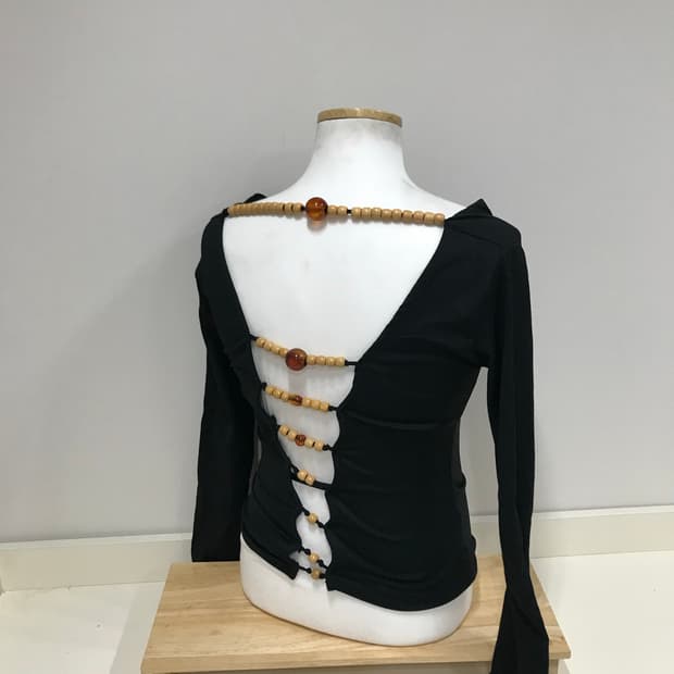 Japan y2k hollow out top shirt 