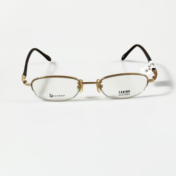 서전 SJ CARINO 골드 스퀘어 반무테 빈티지 안경