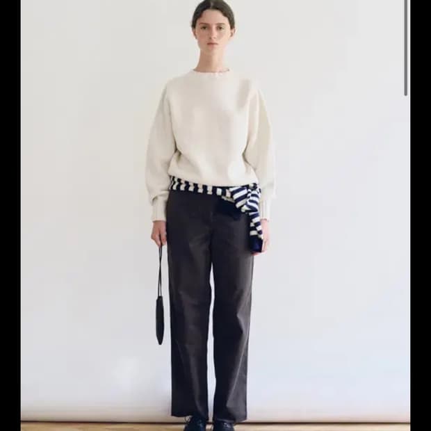 낫띵리튼 버니 울 풀오버 니트 아이보리