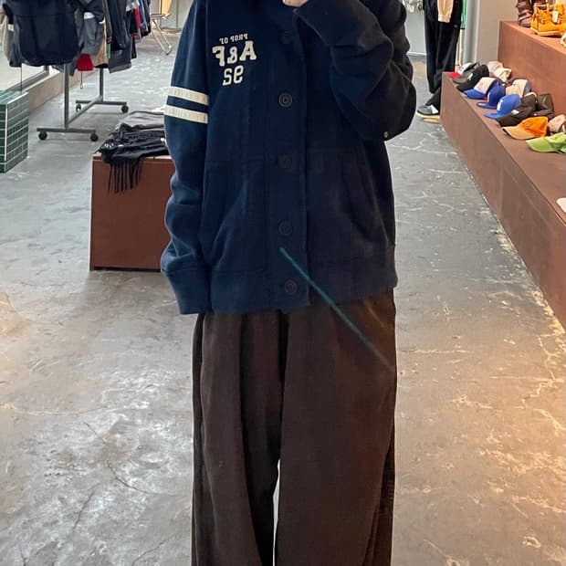 아베크롬비 네이비 버튼 가디건 H997