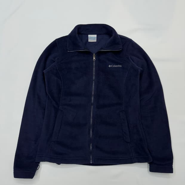 컬럼비아 보라 배색 후리스 자켓