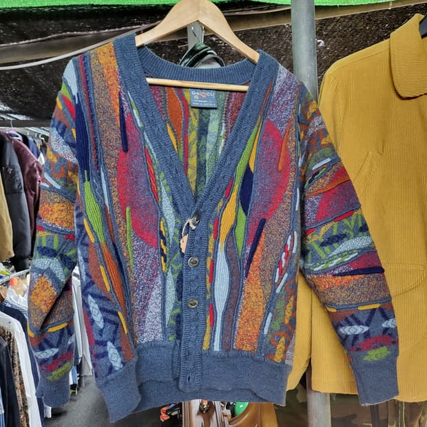 Geocu 빈티지 패턴 가디건