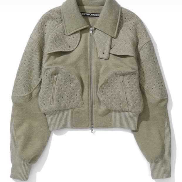 오들리워크샵 니트쿼드자켓