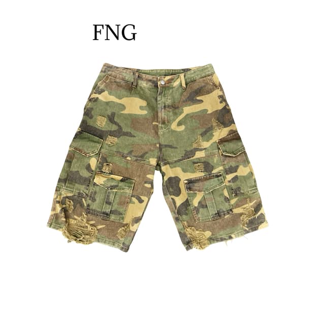 (32)FNG 카모 데미지 버뮤다