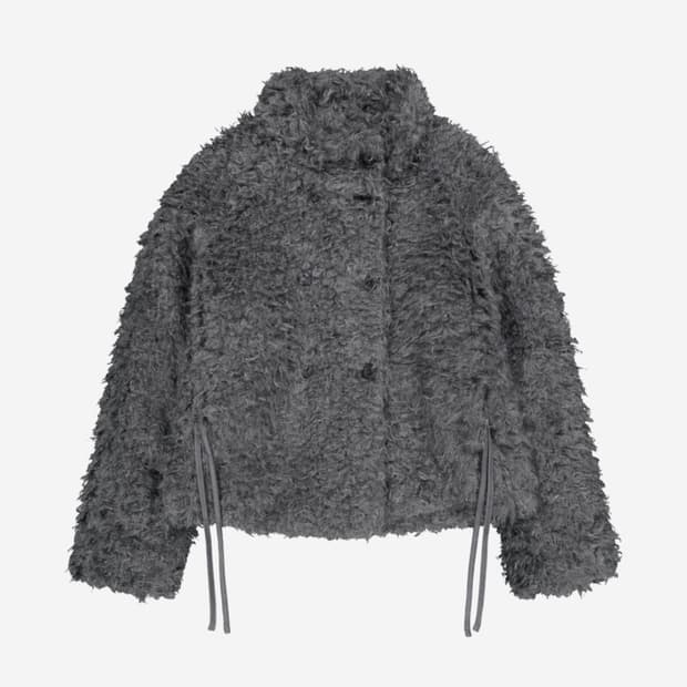 (구매) 코이세이오 헤어리 퍼자켓 다크그레이 