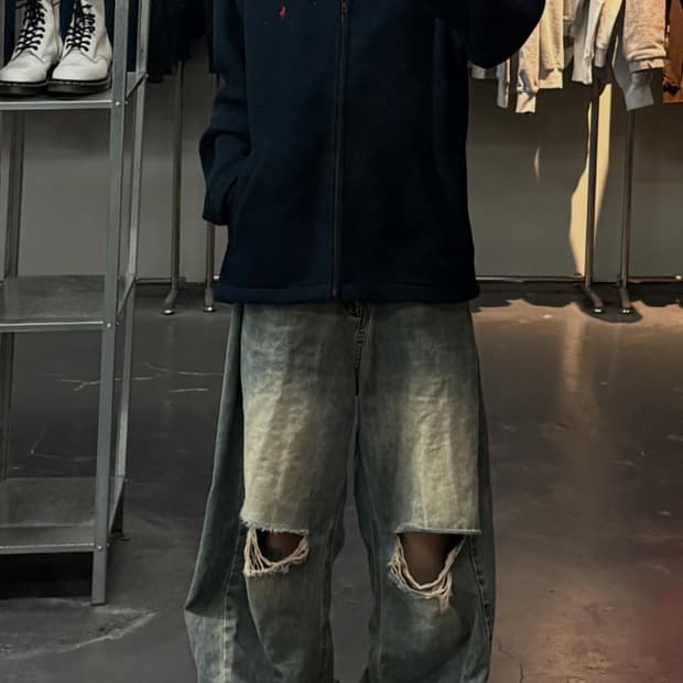 폴로랄프로렌 포니로고 베이비 칼라 플리스 집업 자켓 A3563