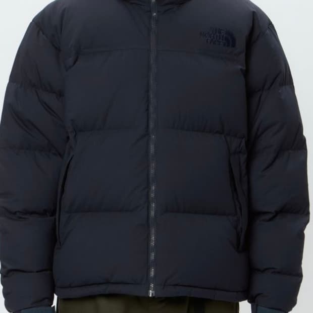 노스페이스 JP 일본판 울 리프 눕시 패딩 네이비 L
