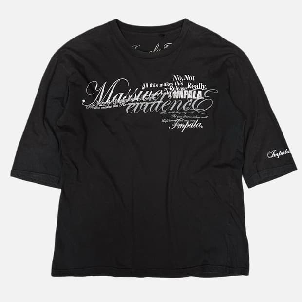 IMPALA lettering fade half sleeve t