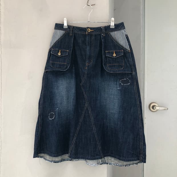 vintage denim skirt