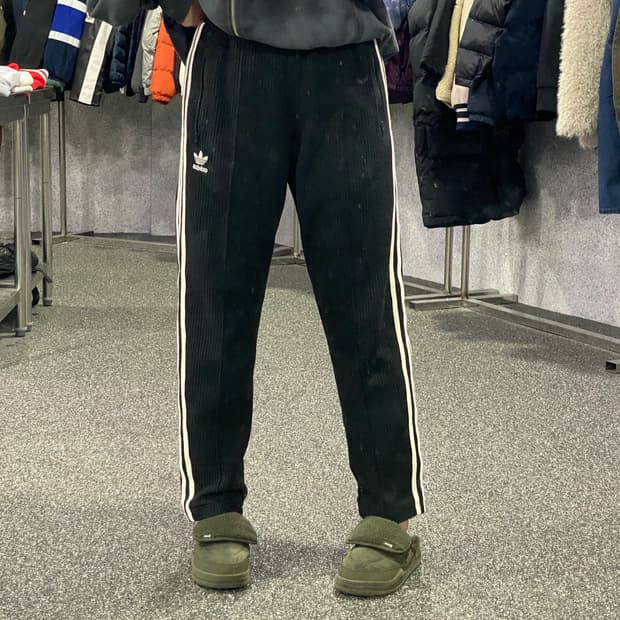 아디다스 와플 버켄바우어 블랙 트랙 팬츠 B3611