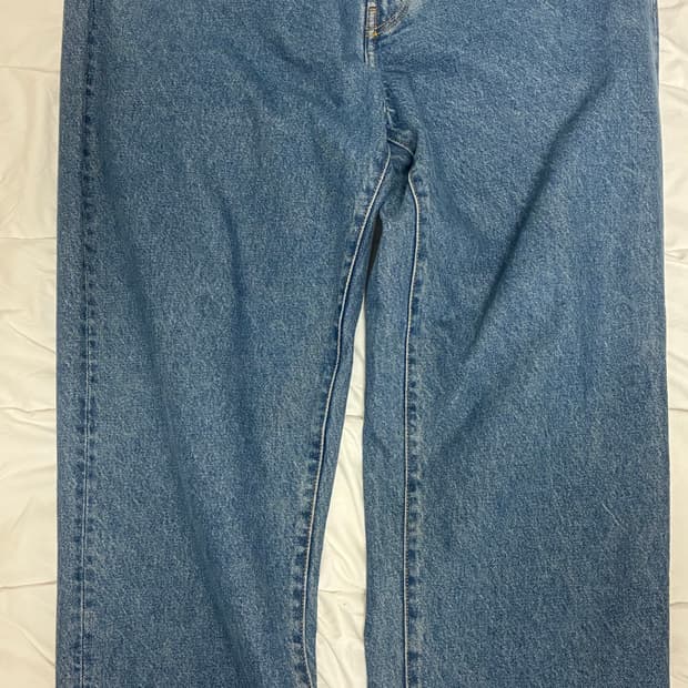 슈프림 배기진 워시드인디고(24fw)