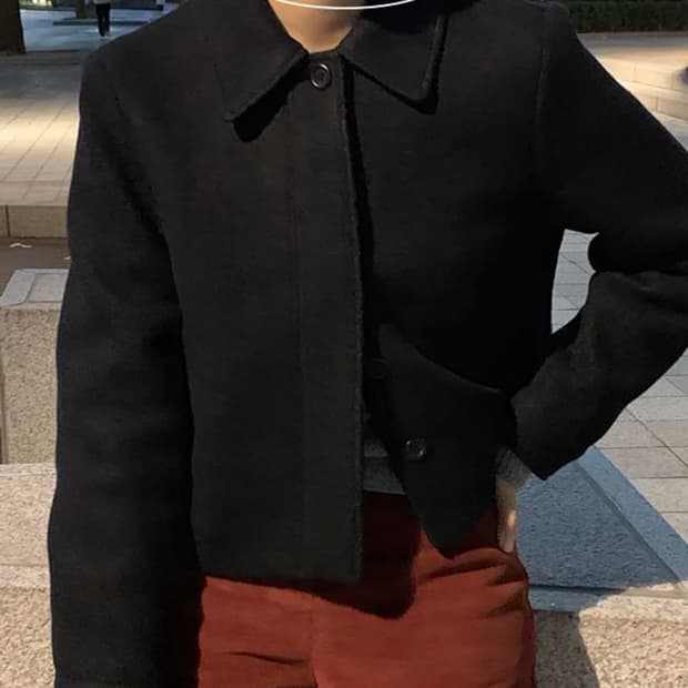 미엘 miel 알파카 크롭 자켓 델라 자켓