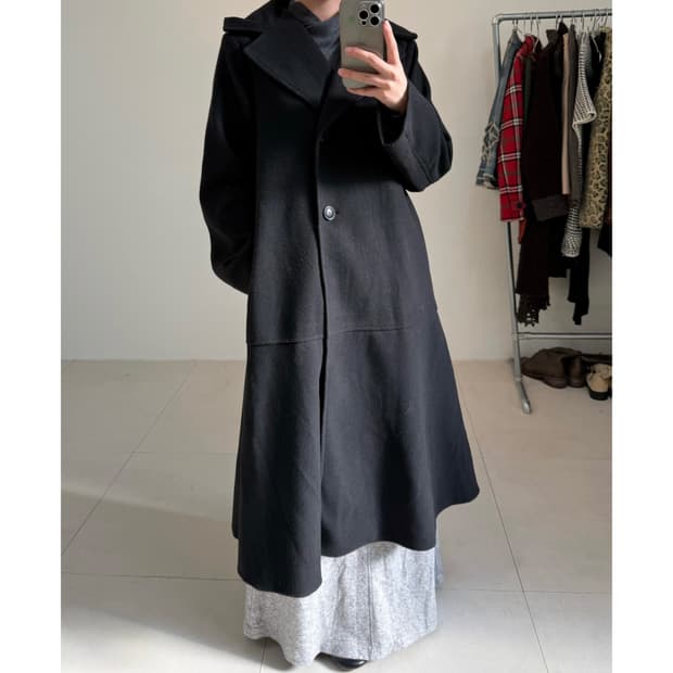 빈티지 후디 코트