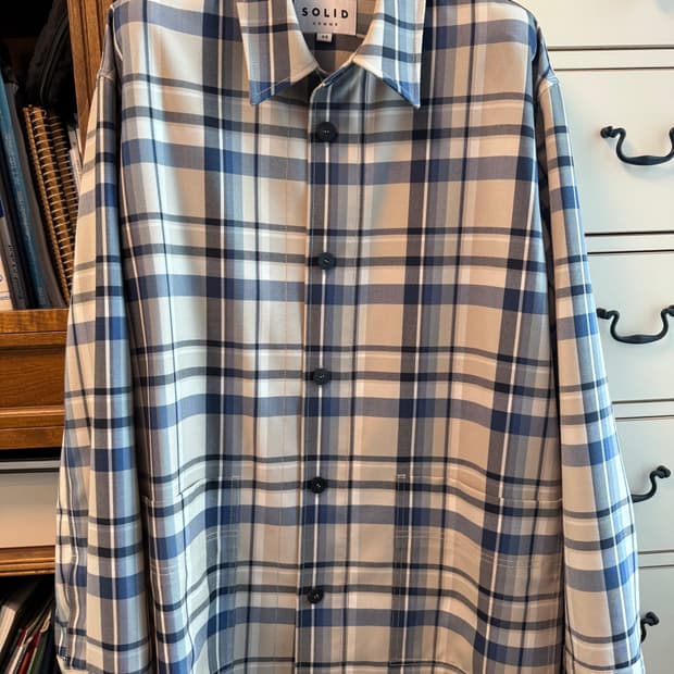 솔리드옴므 셔츠자켓 48사이즈 (100~105사이즈)