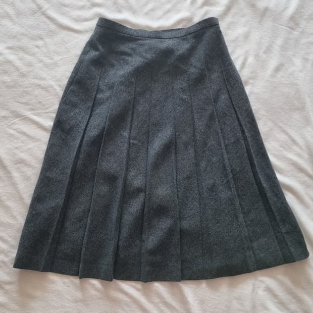 빈티지 모리걸 하구미 그레이 스커트