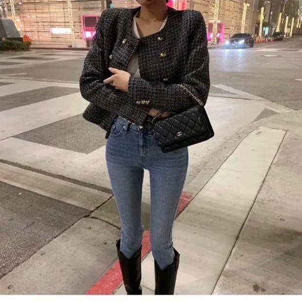 구즈guse 트위드 자켓 새상품 