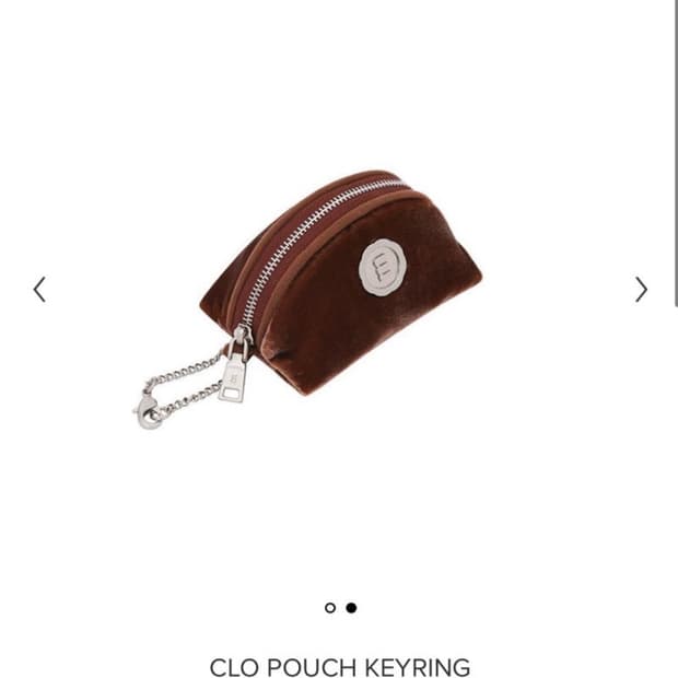 미닛뮤트 클로 파우치 키링 벨벳