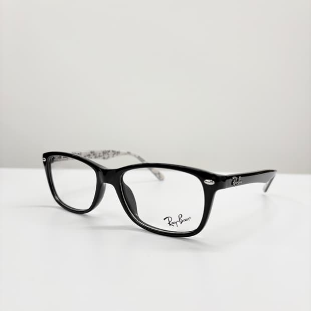 RAYBAN 레이밴 레터링 블랙 뿔테