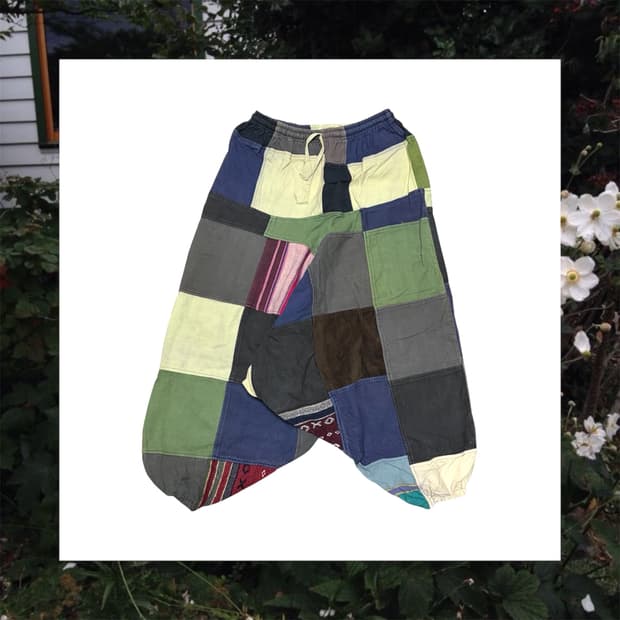 패치워크 배기팬츠
