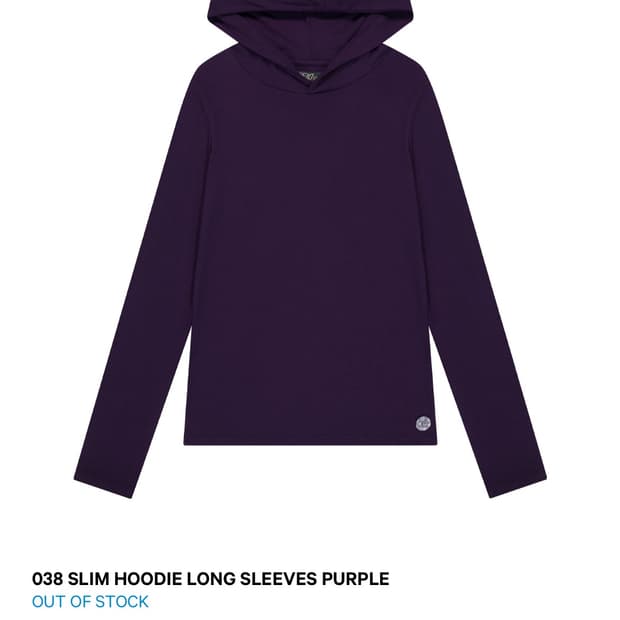 코이세이오 슬림 후디 롱슬리브 퍼플