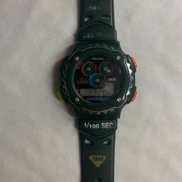 시티즌 Q&Q 빈티지 레이싱 시계 qnq