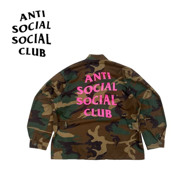 안티소셜클럽 17ss 카모 BDU 자켓