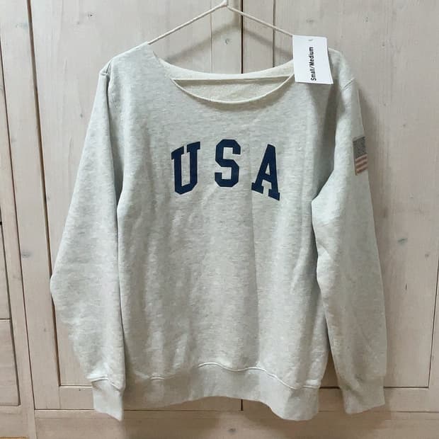 브랜디멜빌 원숄더 맨투맨 스웻셔츠 그레이 새상품