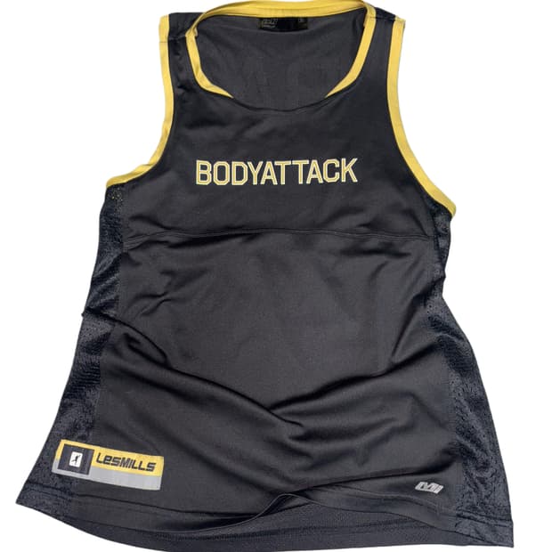 Y2K Body Attack 블랙 슬리브리스