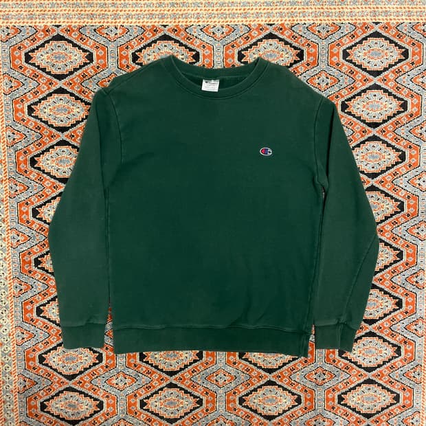 챔피온 딥그린 맨투맨 티셔츠 여성L