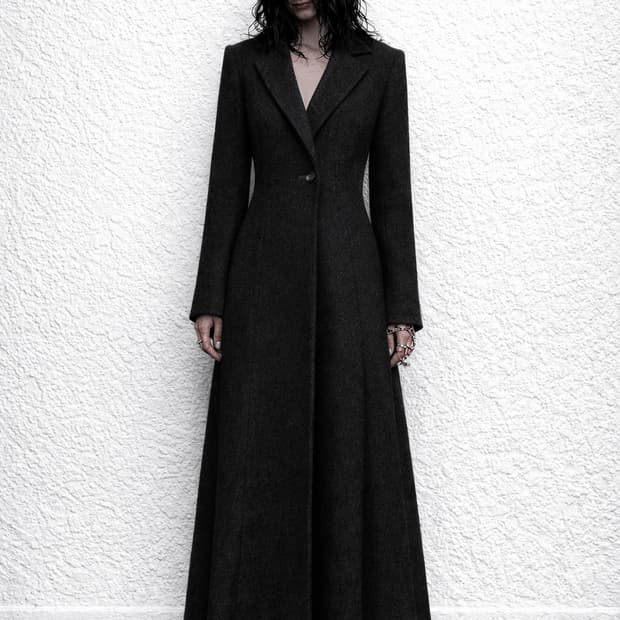 CLÉ des ZONES – Wool full-length coat