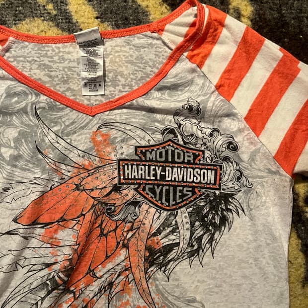 Harley davidson 그래픽 롱슬리브