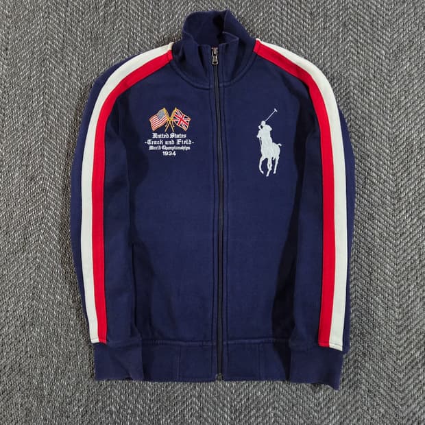 폴로 랄프로렌 빅포니 USA 성조기 집업 트랙 자켓