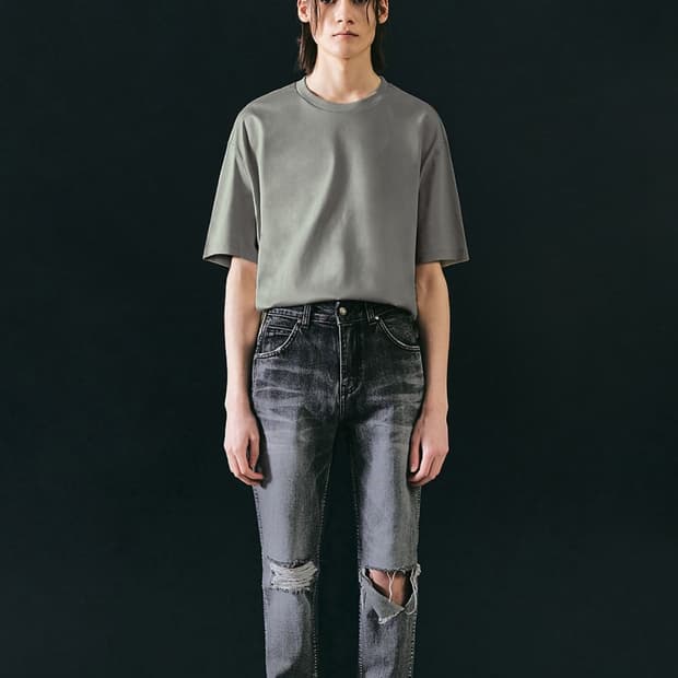 44) 엘무드 콤보 스트레이트컷 데님 워시드 블랙 / 워시드 블루 2장