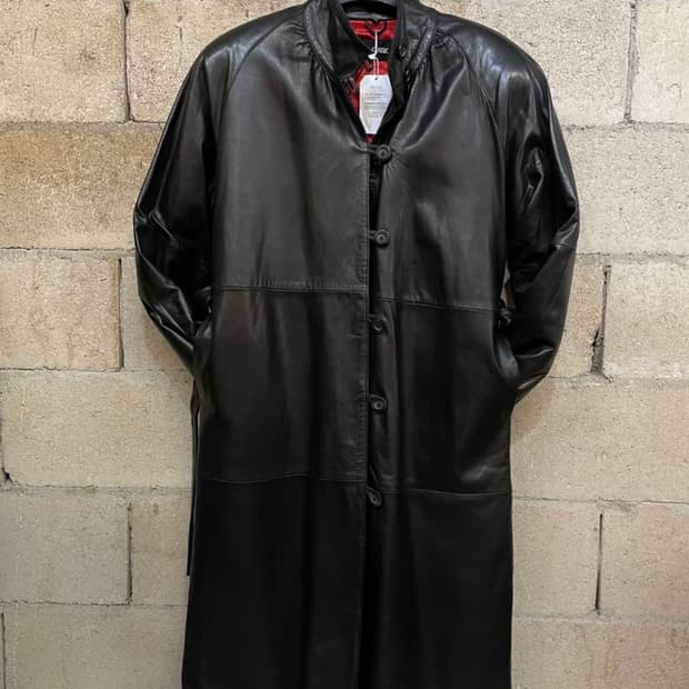 빈티지 레더 코트