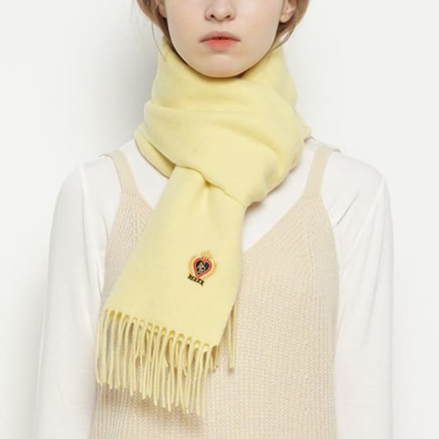 에이본 Wool 100 Royal muffler lemon