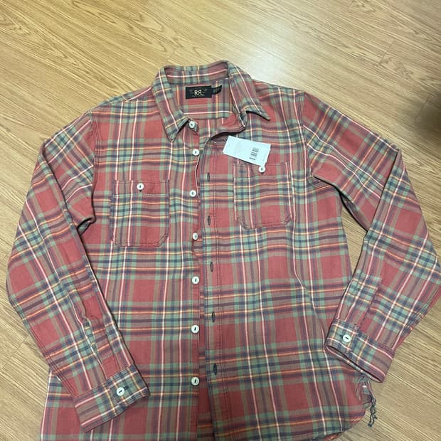 rrl 플래드 트윌 워크셔츠 L사이즈